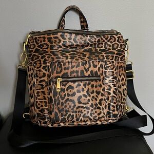Fawn Design Mini Diaper Bag Backpack Leopard